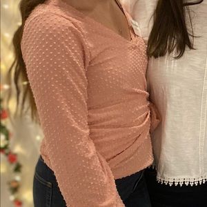 Light Pink Wrap Francescas’s Top